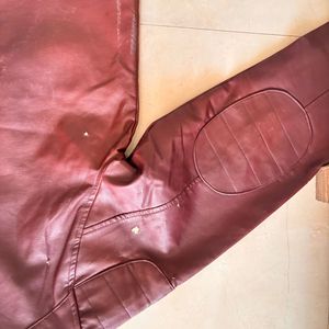 Burgundy Leather Jacket