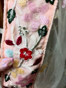 Peach Flower Lehnga Two Blouse Price Dropped 🎉🎉