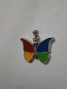 Butterfly Silver Key Chain