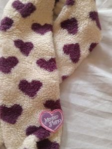 Heart Print Kids Scarf