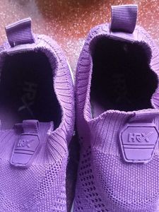 HRX Purple Slip-On Sneakers