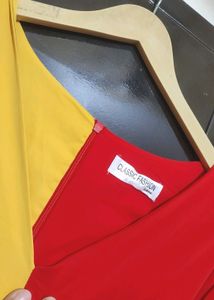 Red &amp; Yellow Dress For Girl Or Woman 36 Bust