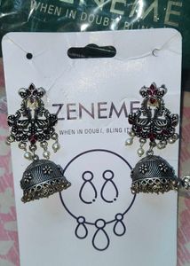 Elegant Stone Studded Earrings