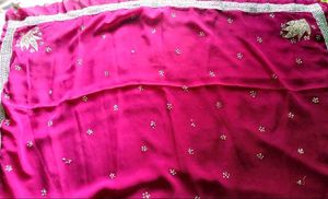 Elegant Zardosi Work Saree