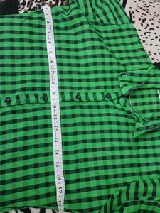 Women&#39;s Shirt Green Check