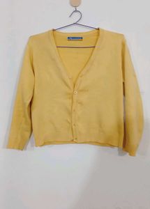 Yellow Cute Cardigan