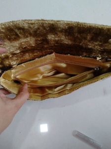Perfect Condition Ethnic Velvet Clutch No Defect N