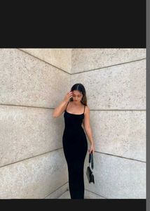 Sleek Black Maxi Dress