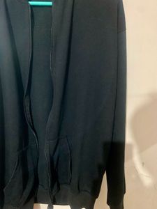 Black Zip-Up Hoodie