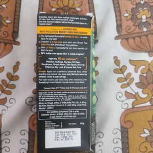 Garnier Men TURBO BRIGHT UV protection
