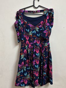 Chic Floral Puff Sleeve Mini Dress