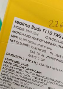 Realme Buds T110 - Wireless Earbuds