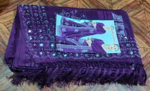 Purple Embellished Saree