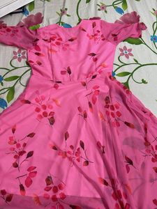 Pink Floral Dress