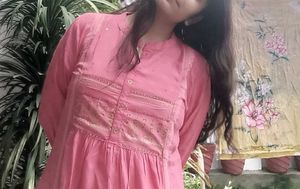 Pretty Pink Anarkali Kurti