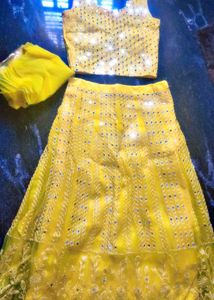 Yellow Lehanga Choli