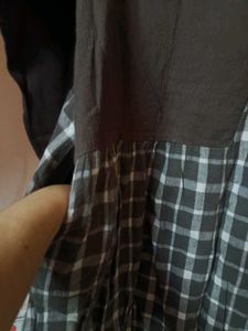 CHECKERED THICK DRESS