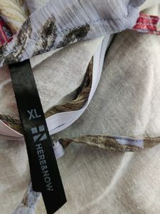 Lavender Printed Casual Western Dress(Women)