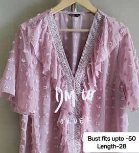 Sheer Light Pink Top