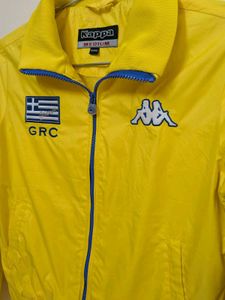 Kappa Greece Track Jacket - Yellow, Size Medium