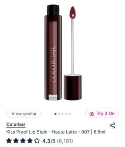 Colorbar Kiss Proof Liquid Lipstick: Haute Latte