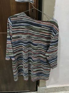 Striped Knit Top - Casual Comfort