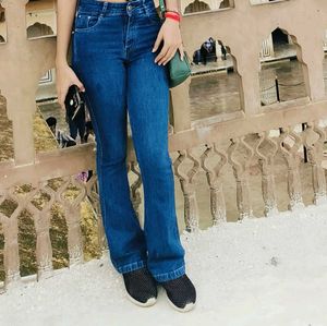 Dark Blue Boot Cut Jeans