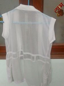 White Net Short Shrug