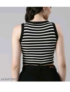 Striped Crop Tank Top