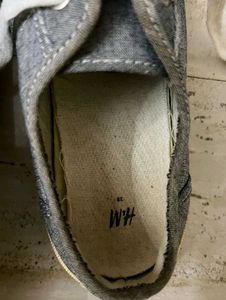 H&amp;M Gray Denim Sneakers