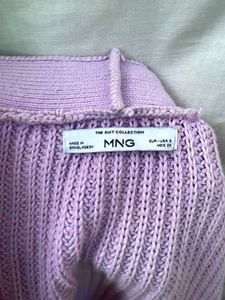 Mango Lilac Knit Cardigan