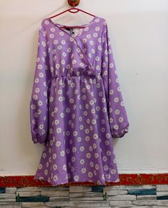 Lovely Purple Floral Dress