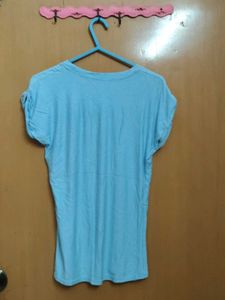 Burberry Graphic Tee - Light Blue