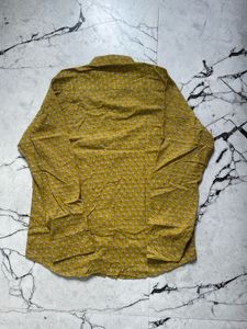 Block Printed Mustard Shirt