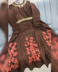 DARK BROWN GOWN
