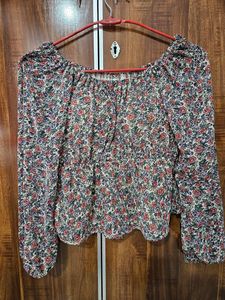 Cute Floral Crop Top