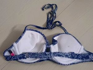 Blue Bandana Bikini Top
