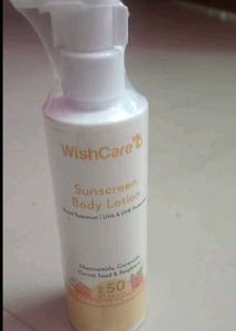 WishCare SPF50 Sunscreen Body Lotion
