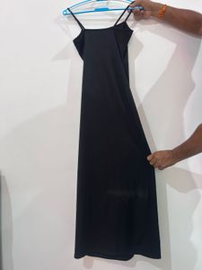 Sleek Black Maxi Dress