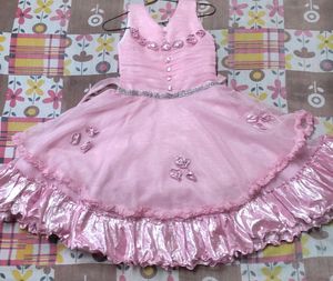 Girls Frock Rose Gold Pink Colour #under500