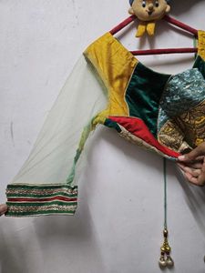 Teal Embellished Lehenga With Blouse And Dupatta