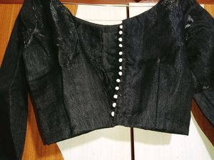 Black And White Lehenga With Blac