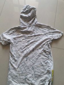 Printed T-Shirt with Hoodie