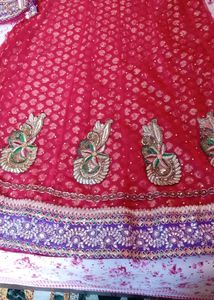 Beautiful RED and PURPLE Lehnga