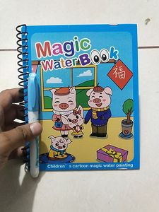Magic Water Quick Dry Book Water Coloring Book Doodle with Magic Pen Painting Board