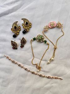 Braceletes and Earrings
