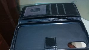 Samsung A50 Phone Cover Leather Black Cover