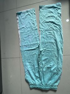 Blue And Whiye Colourblock Joggers