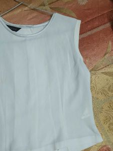 White Sleeveless Top
