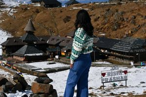 Blue Denim Cargo Pants